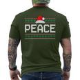 Peace I Come In Peace Couples Ugly Christmas Xmas Sweaters Men's T-shirt Back Print