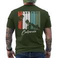 Santa Cruz Ca Retro Palm Tree T-Shirt mit Rückendruck