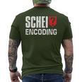 Schei Encoding Christmas Itler Nerd T-Shirt mit Rückendruck