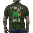 Spekulatius Saurus Christmas Dino Tyrannosaurus T-Shirt mit Rückendruck