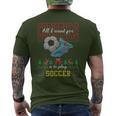 All I Want For Christmas Is To Play Soccer Ugly Sweater Men's T-shirt Back Print