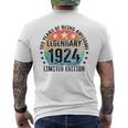 100 Geburtstag Limited Edition Best Of 1924 T-Shirt mit Rückendruck