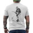 90S Grunge Legend Sketch Alternative Rock Guitarist Vocalist Men's T-shirt Back Print