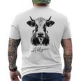 Allgäu Alpsintage Cow Bavaria Souvenir Fun Gray T-Shirt mit Rückendruck