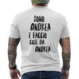 Andrea Maglia Con Testo Divertente Uomo Ragazzo Bambino T-shirt da uomo con stampa posteriore
