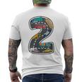 Bambino 2 Anni 2 °Eicoli Auto Secondo Compleanno Ragazzi Due Bday T-shirt da uomo con stampa posteriore