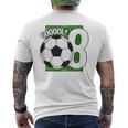 Bambino Gooool 8° Compleanno 8 Anni Di Calcio T-shirt da uomo con stampa posteriore