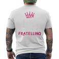 Bambino Keep Calm Fratellino Annuncio Gravidanza Sorella Maggiore T-shirt da uomo con stampa posteriore