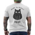 Bevor Du Fragst Nein Cats T-Shirt mit Rückendruck