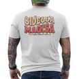 Bidella Magica Idea Originale Per Scuola Infanzia Donna T-shirt da uomo con stampa posteriore