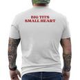 Big Tits Small Heart Y2k Aesthetic T-shirt da uomo con stampa posteriore