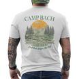 Camp Bach Team Bride Retro Camping Bachelorette Party 2024 Men's T-shirt Back Print