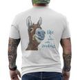 Carino Asino Abbigliamentoita È Meglio Con Asini T-shirt da uomo con stampa posteriore