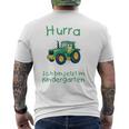 Children's Hurra Ich Bin Jetzt Im Kindergarten T-Shirt mit Rückendruck