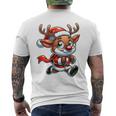 Children's Weihnachts Rentier Süß Santa Claus T-Shirt mit Rückendruck