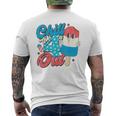 Chill The Fourth Out Popsicle 4Th Of July Boys Men Men's T-shirt Back Print