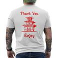 Chinese Take Out T-shirt da uomo con stampa posteriore