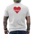 Con Nome I Love Fernandez I Heart Named Maglia A Manica T-shirt da uomo con stampa posteriore