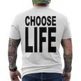 Cool Choose Life Retro Bianca Anni '80 T-shirt da uomo con stampa posteriore