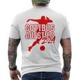 Cottbus Kicken Club Football Fan Rise Brandenburg Red T-Shirt mit Rückendruck