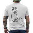 Cute Kitten Cat Lovers T-Shirt mit Rückendruck