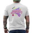 Cute School Secretary 80'S 90'S Back To School Men's T-shirt Back Print