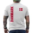 Denmark Fan T-Shirt mit Rückendruck