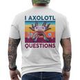 Divertida Pregunta Sobre Axolotl Retrointage Amantes De Axolotl Para Niños Camiseta Hombre Estampado Espalda