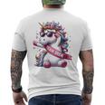 Donna Unicorno Team Bride Addio Al Nubilato T-shirt da uomo con stampa posteriore