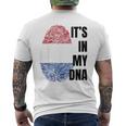 Dutch Flag Dna Fingerprint Holland Orange Orange T-Shirt mit Rückendruck