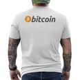 El Logotipo De Bitcoin Camisas De Bitcoin Camiseta Hombre Estampado Espalda