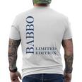 Festa Del Papà Babbo Limited Edition Regalo Babbo T-shirt da uomo con stampa posteriore