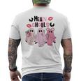 Mean Ghouls On October We Wear Pink Breast Cancer Men's T-shirt Back Print