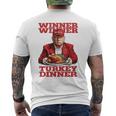 Trump Winner Turkey Dinner Thanksgiving Daddy's Home Men's T-shirt Back Print Trump Winner Turkey Dinner Thanksgiving Daddy's Home Men's T-shirt Back Print