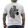 Zebra With Sunglasses T-Shirt mit Rückendruck