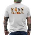 Ghost Dogs Spooky Season Dog Dressed As Ghost Halloween Men's T-shirt Back Print