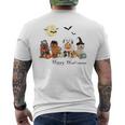 Ghost Doodle Dogs Halloween Costume Goldendoodle Labradoodle Men's T-shirt Back Print