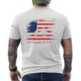 Golf Cart Parade United States American Flag 4Th July Men's T-shirt Back Print