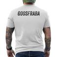 Goosfraba Anger Control T-shirt da uomo con stampa posteriore