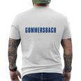 Gummersbach Handball Team Club Fan Nrw Blue Blue T-Shirt mit Rückendruck