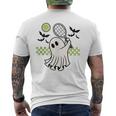 Halloween Ghost Tennis Player Retro Spooky Season Men's T-shirt Back Print