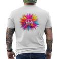 Happy Holi Festival Of Colours T-Shirt mit Rückendruck