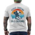 Heads Carolina Tail California Country Music Cowgirl Western Men's T-shirt Back Print