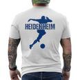 Heidenheim Football Fan Red T-Shirt mit Rückendruck