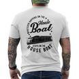 Houseboat Was Auch Immer Auf Dem Hausboat Was Auch Immer Gray S T-Shirt mit Rückendruck