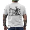 Ibex Parco Nazionale Del Gran Paradiso Souvenier Alpi Italia T-shirt da uomo con stampa posteriore