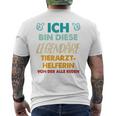 Ich Bin Diese Legendäre Tierarzthelferin T-Shirt mit Rückendruck