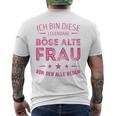 Ich Bin Dieser Legendary Evil Alte Frauon Der Alle Reden Long-Sleeved T-Shirt mit Rückendruck