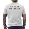 Ich Hab's Dir Gesagt Bitcoin Slogan Blockchain T-Shirt mit Rückendruck