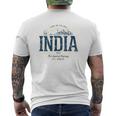 India Retro Styleintage India S T-Shirt mit Rückendruck